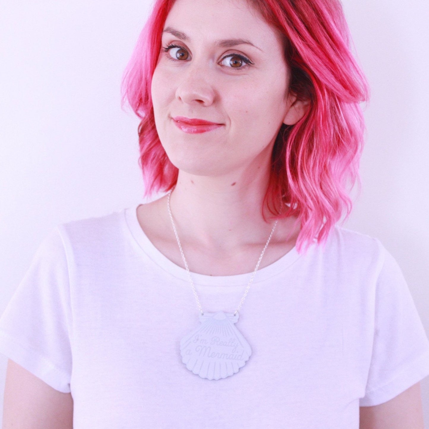 Blue Mermaid Shell Necklace