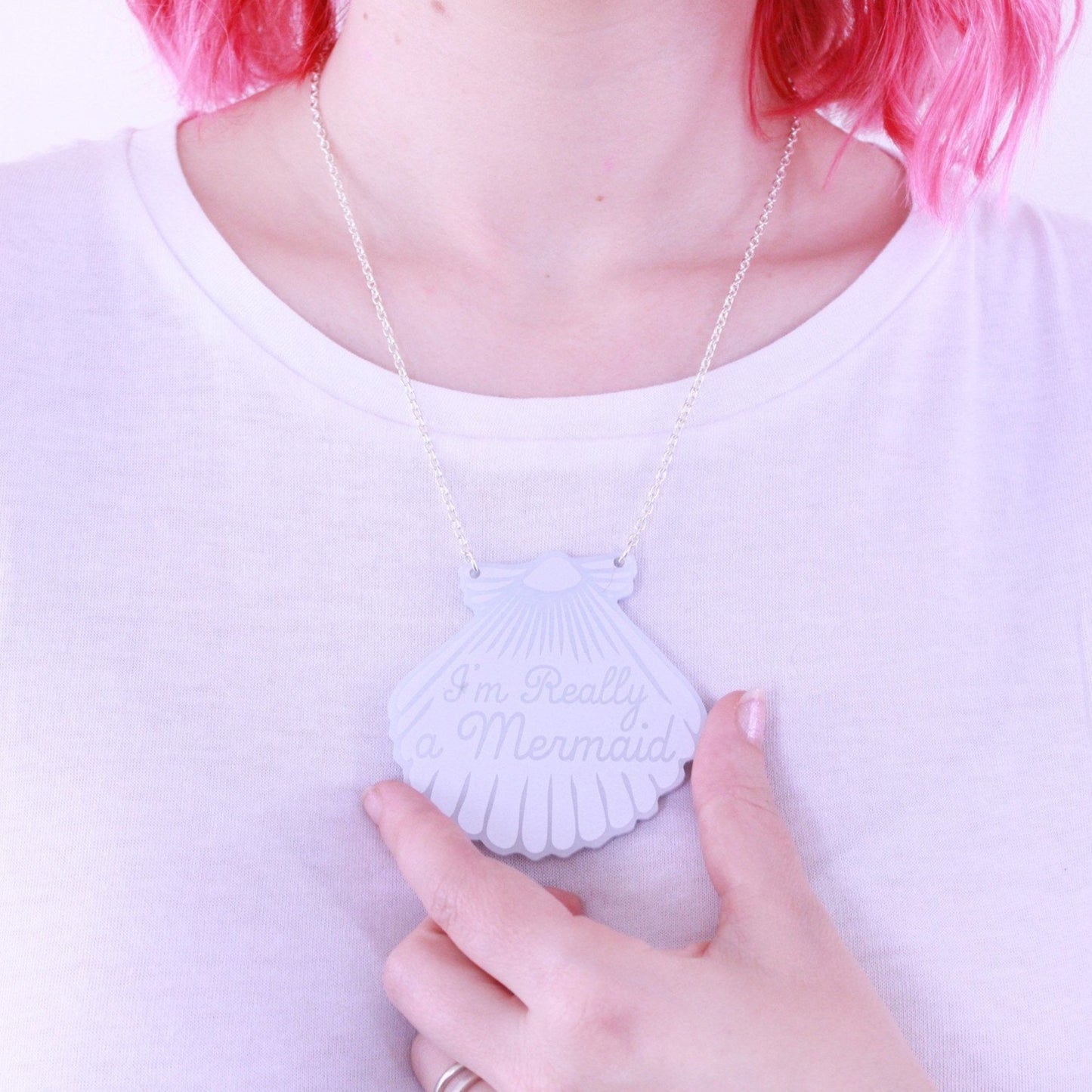 Blue Mermaid Shell Necklace