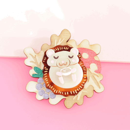 Hedgehog Brooch