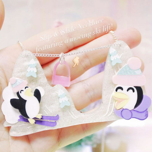 Slip & Slide Penguin Necklace