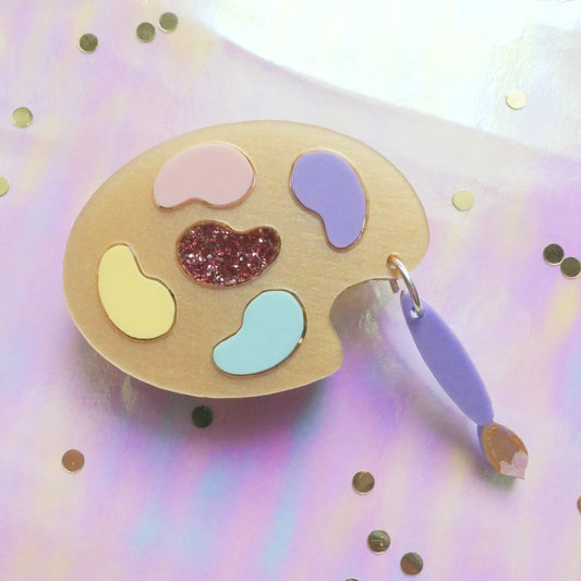 Paint Palette Brooch