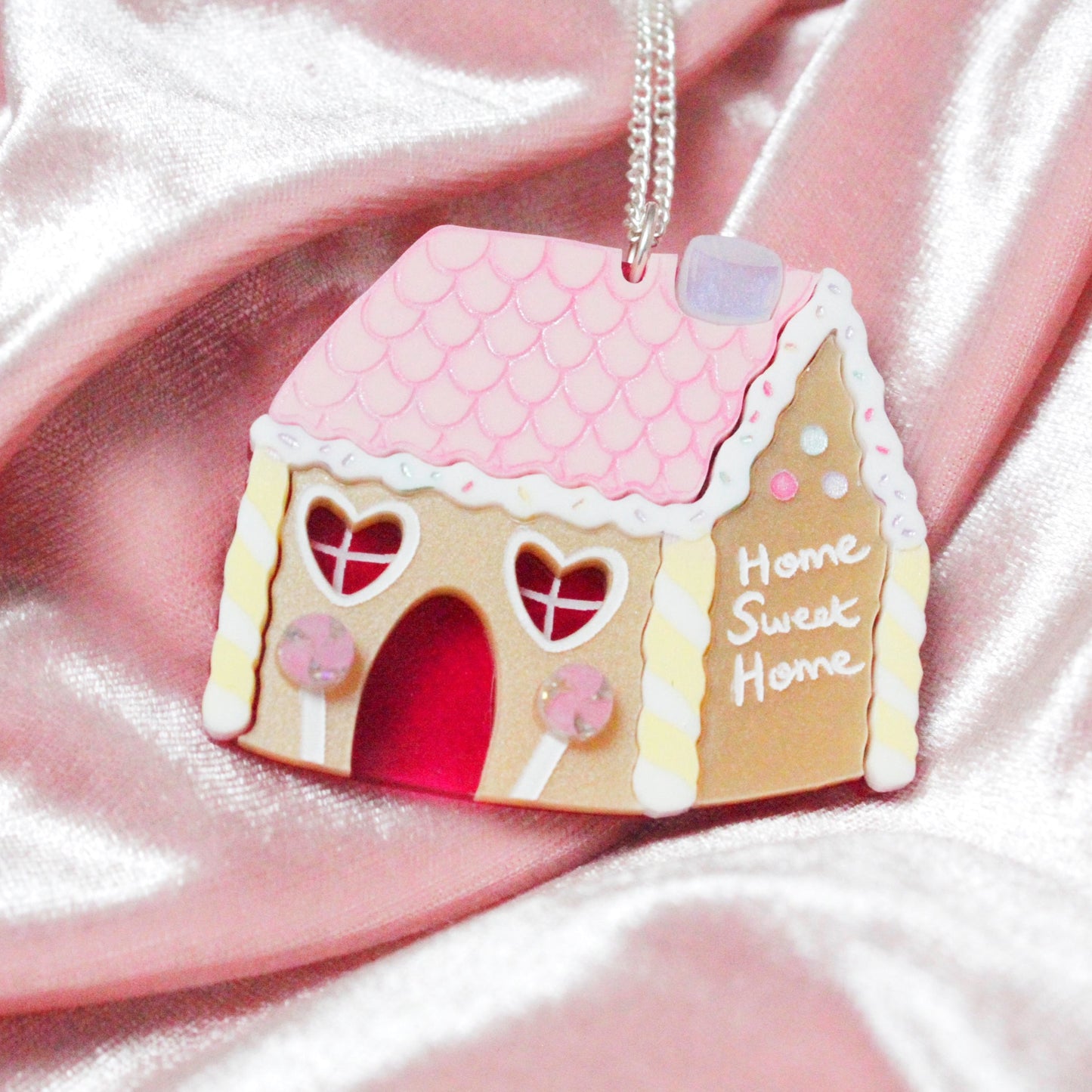 Gingerbread House Necklace