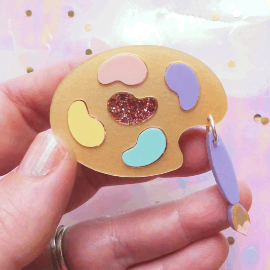 Paint Palette Brooch