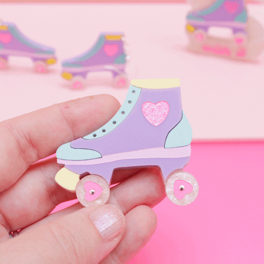 Roller Skate Brooch