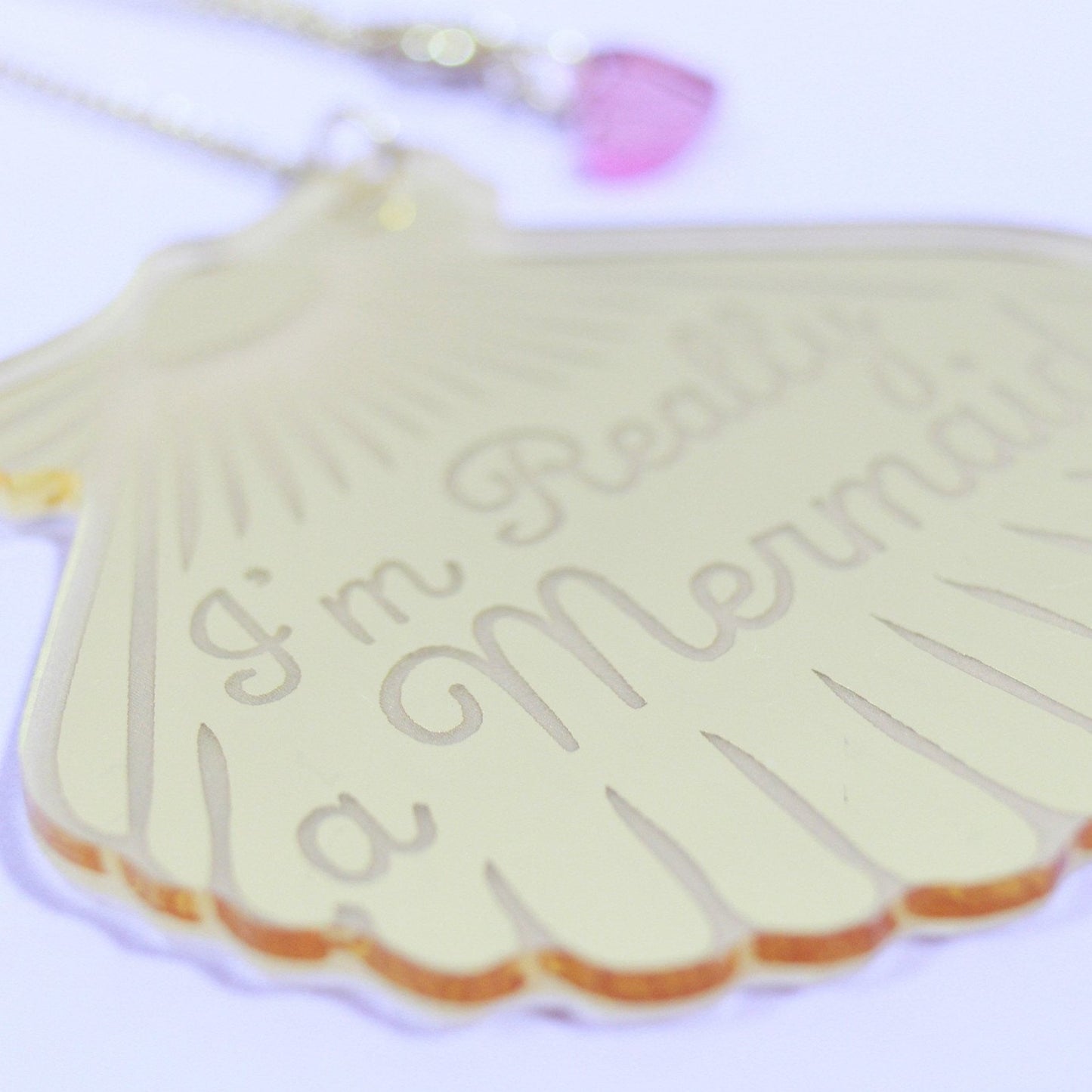 Gold Mermaid Shell Necklace